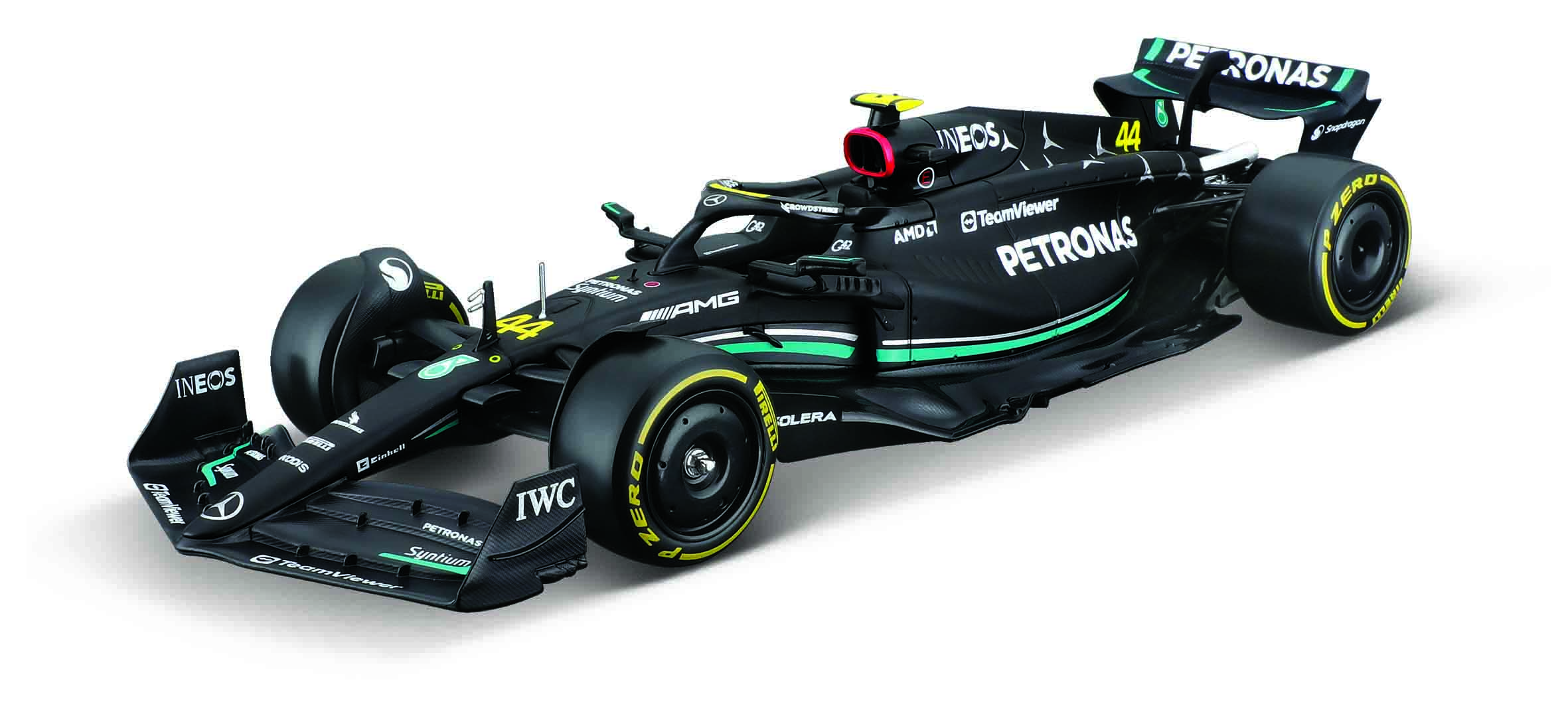 1:24 Race Mercedes W14  c/ Boneco 