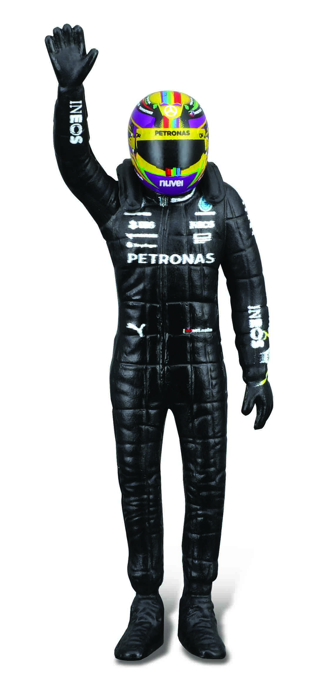 1:24 Race Mercedes W14  c/ Boneco 